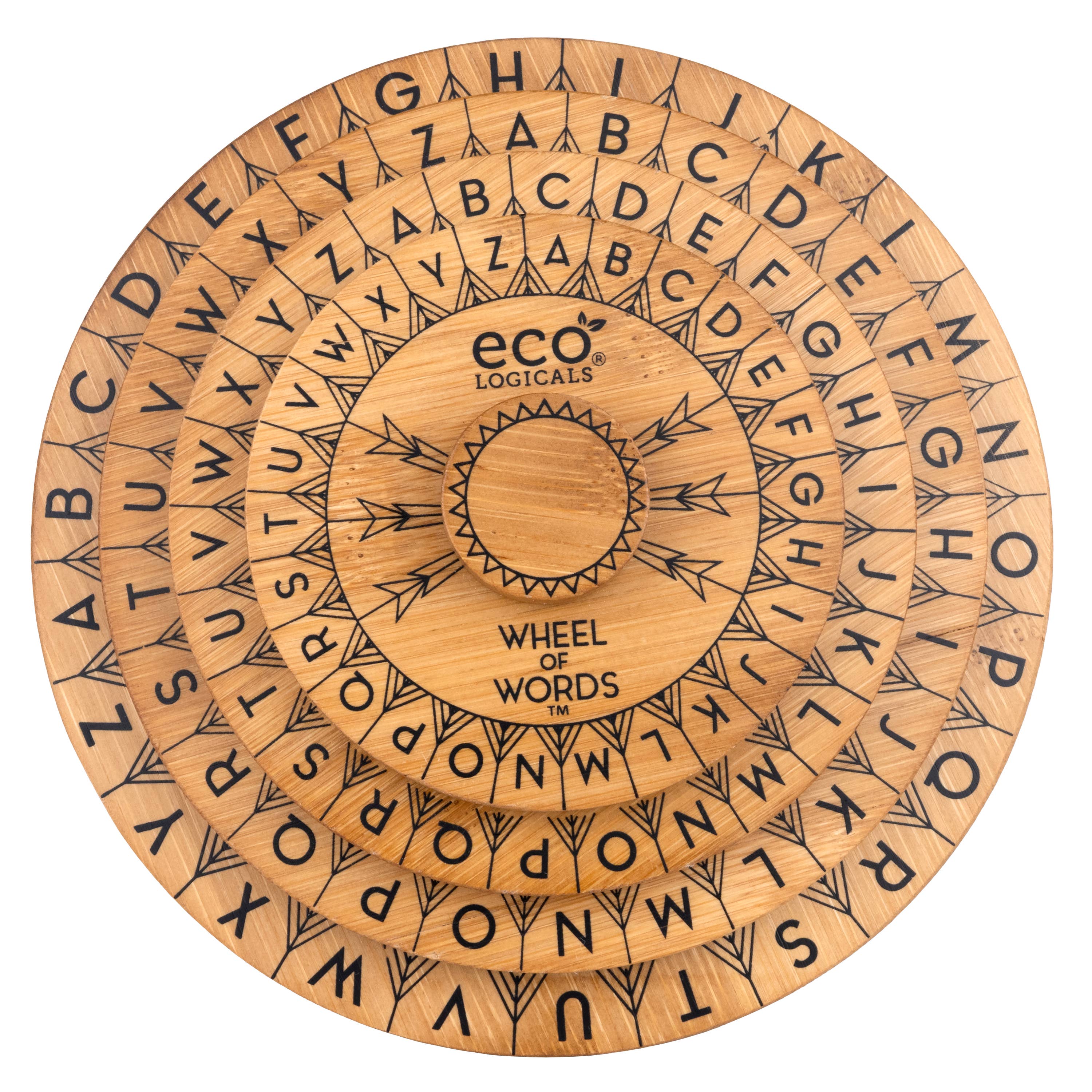 EC318-Wheel of Words - Bamboo Spelling Game