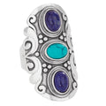 “Galaxies Apart” Lapis & Turquoise Sterling Silver Ring