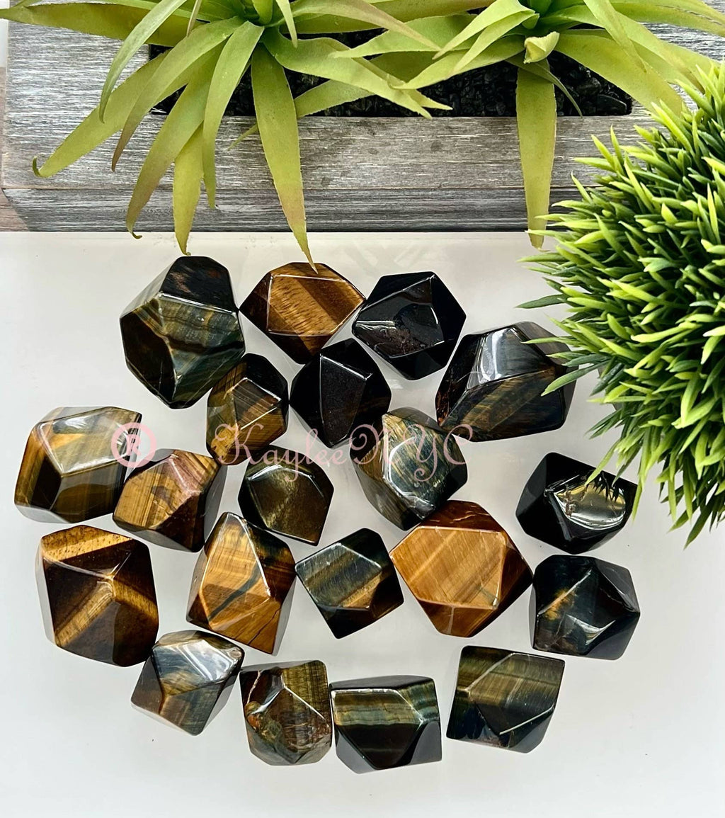 Natural Tiger Eye Crystal, Polished Freeform for Healing