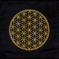 Printed Cotton Crystal Grid - Flower of Life