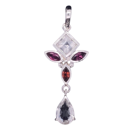 Angelic Blue Topaz & Quartz Bliss Pendant
