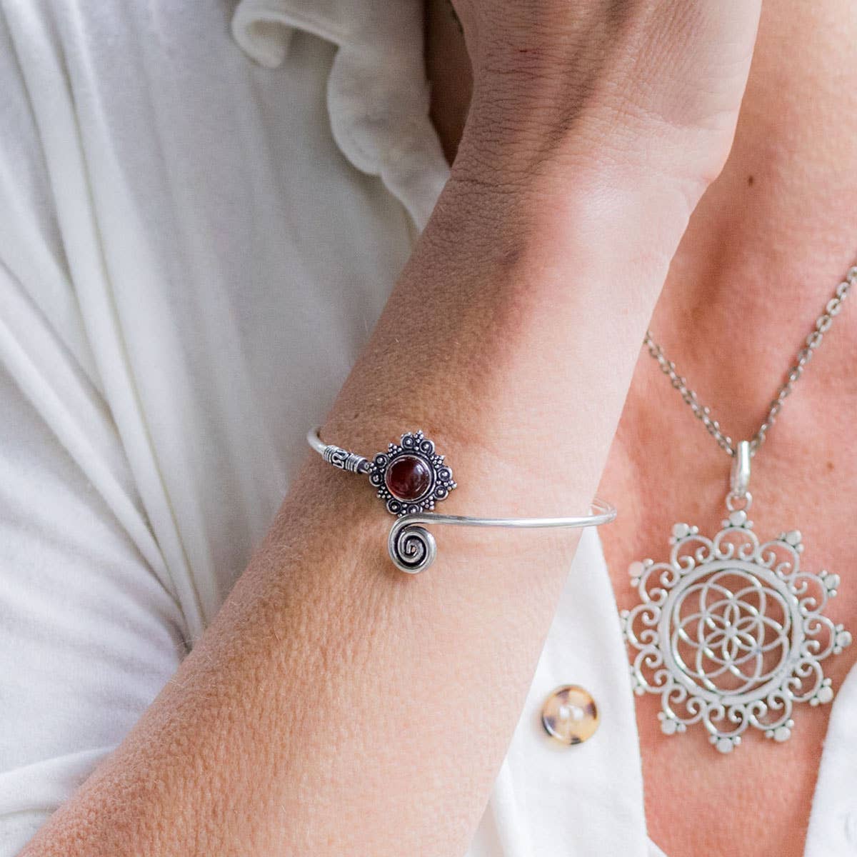 Tanvi: Silver Cuff Bracelets