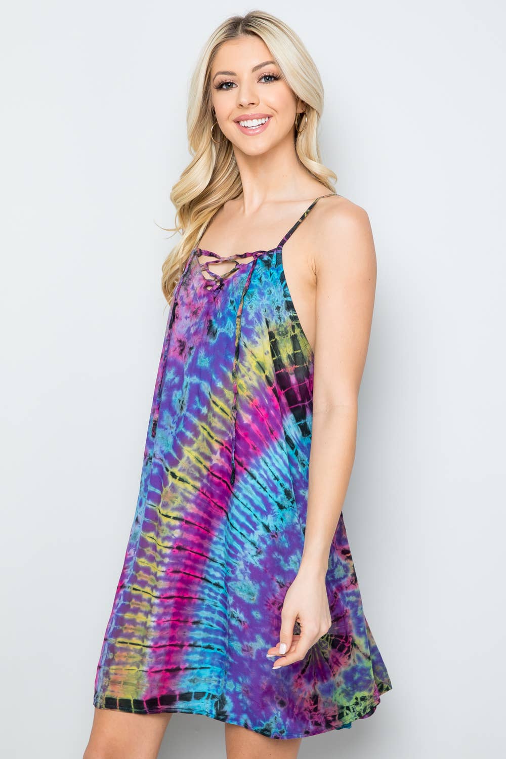 Tie-Dye Short Dress (KT-1291)