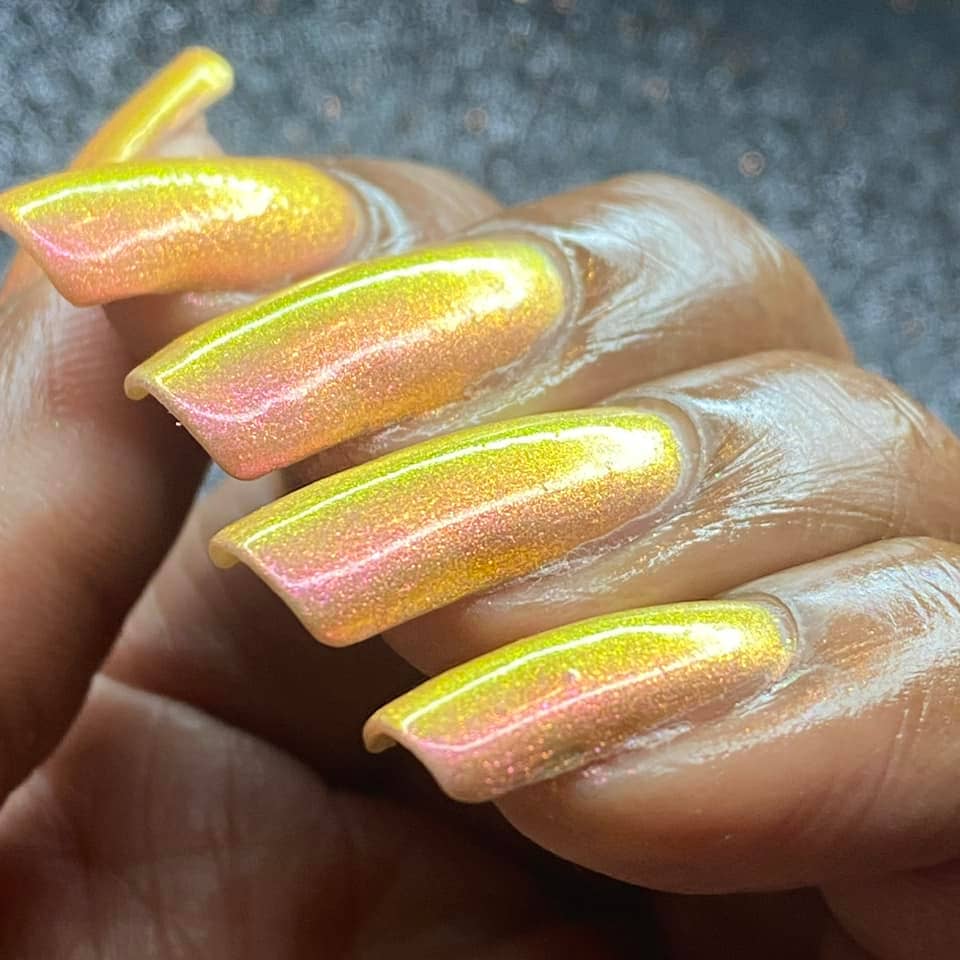 Citrine Sparkle Color Shifting Nail Polish