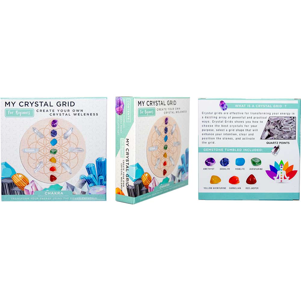 My Crystal Grid Kit w/ Gift Box - Chakra