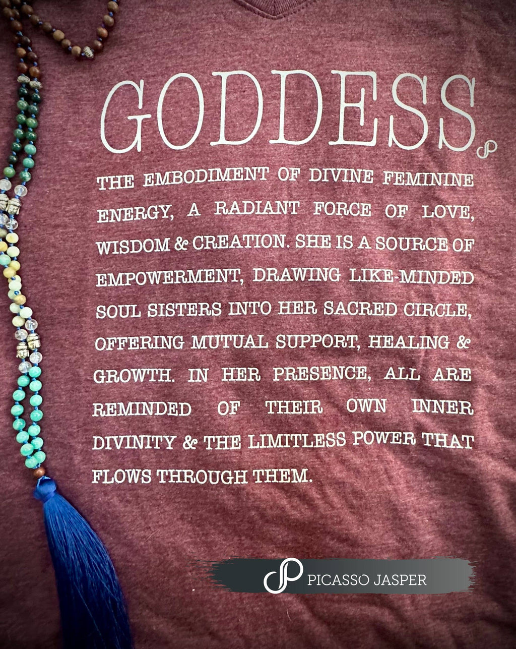 Pink Goddess Tee: V-Neck Shirt