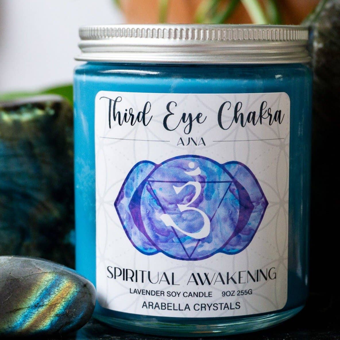 Third Eye Chakra Candle Blue Spiritual Awakening