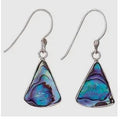 TMJ Triangle Paua Shell Sterling Silver Earring