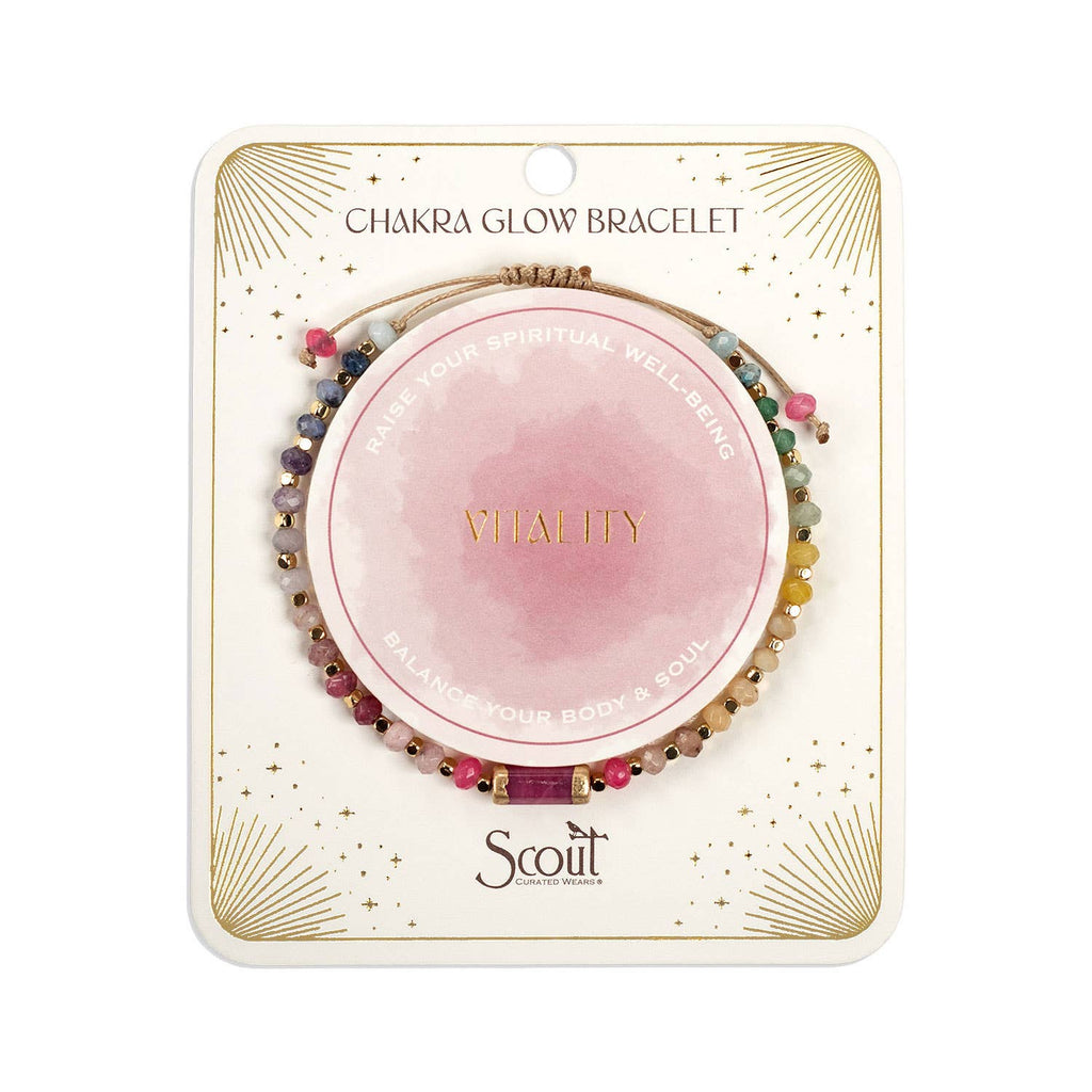 Chakra Glow Bracelet: Vitality/Root/Gold