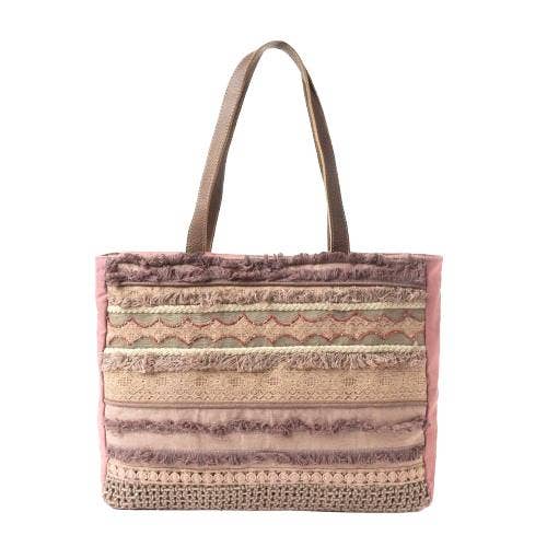 Desert Lace & Fringe Weekender Bag
