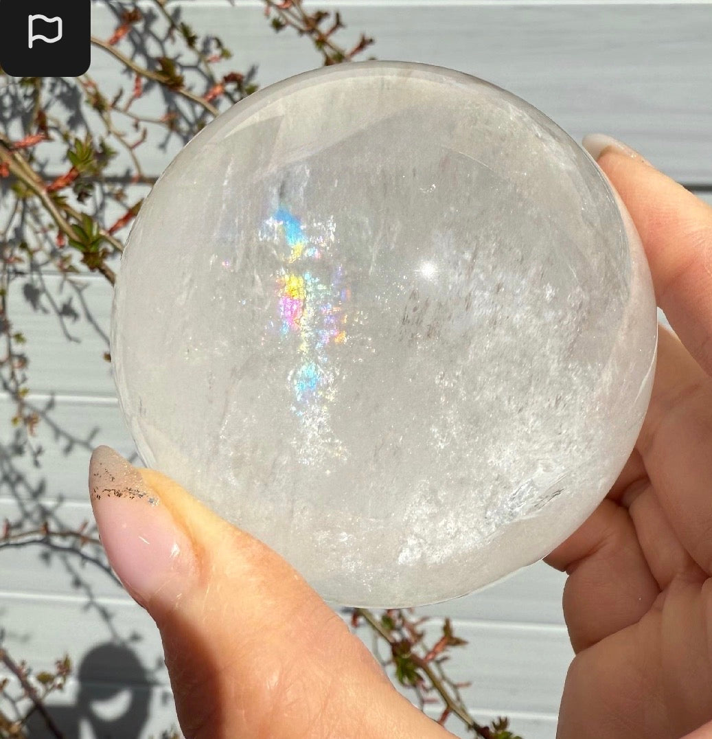Clear Quartz Crystal Sphere