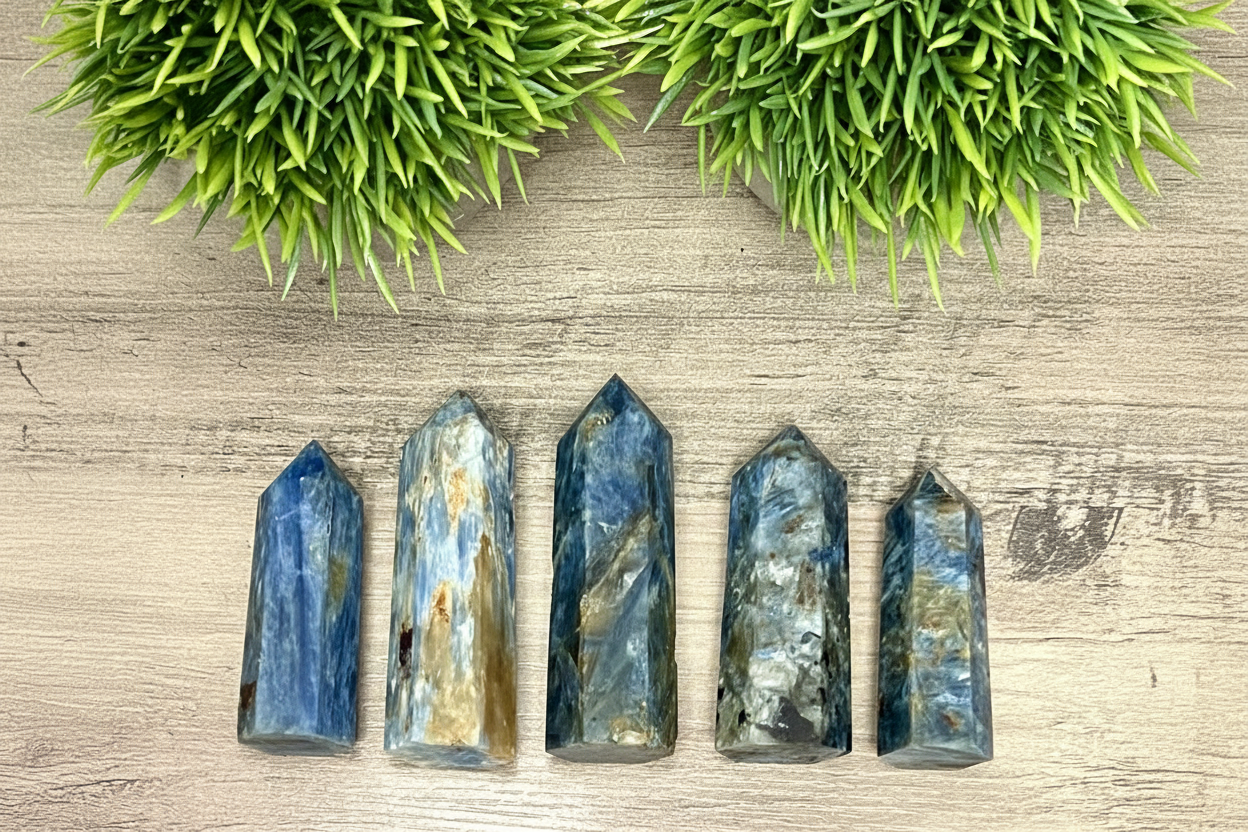 Blue Kyanite Crystal Tower Obelisk Point