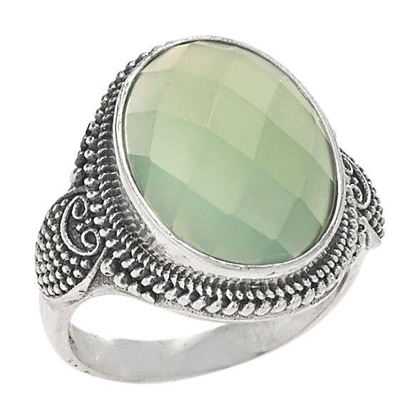 Prehnite “Verde Visions” Sterling Silver Ring