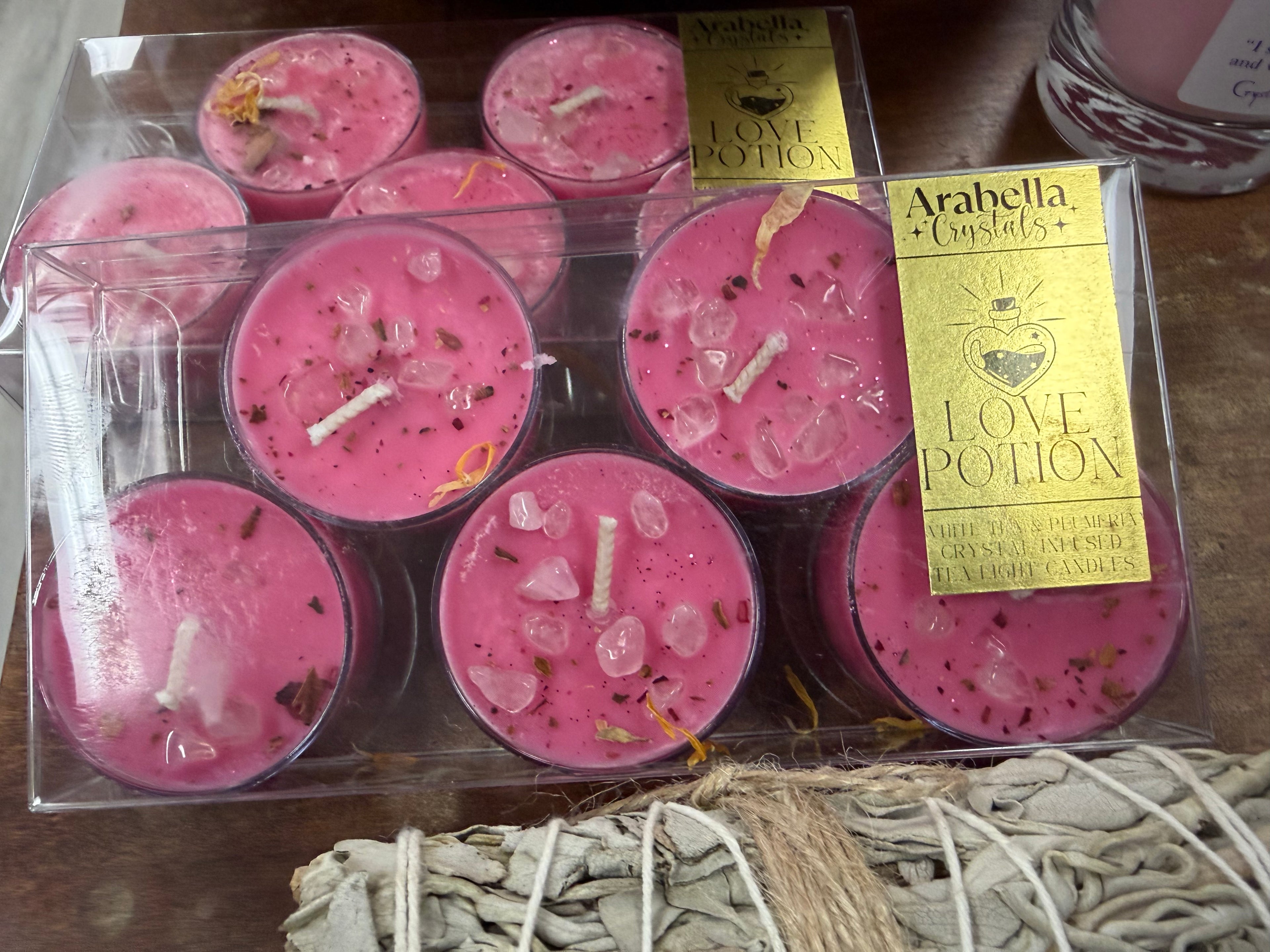 Love Potion Ritual Tea Light Candle Set