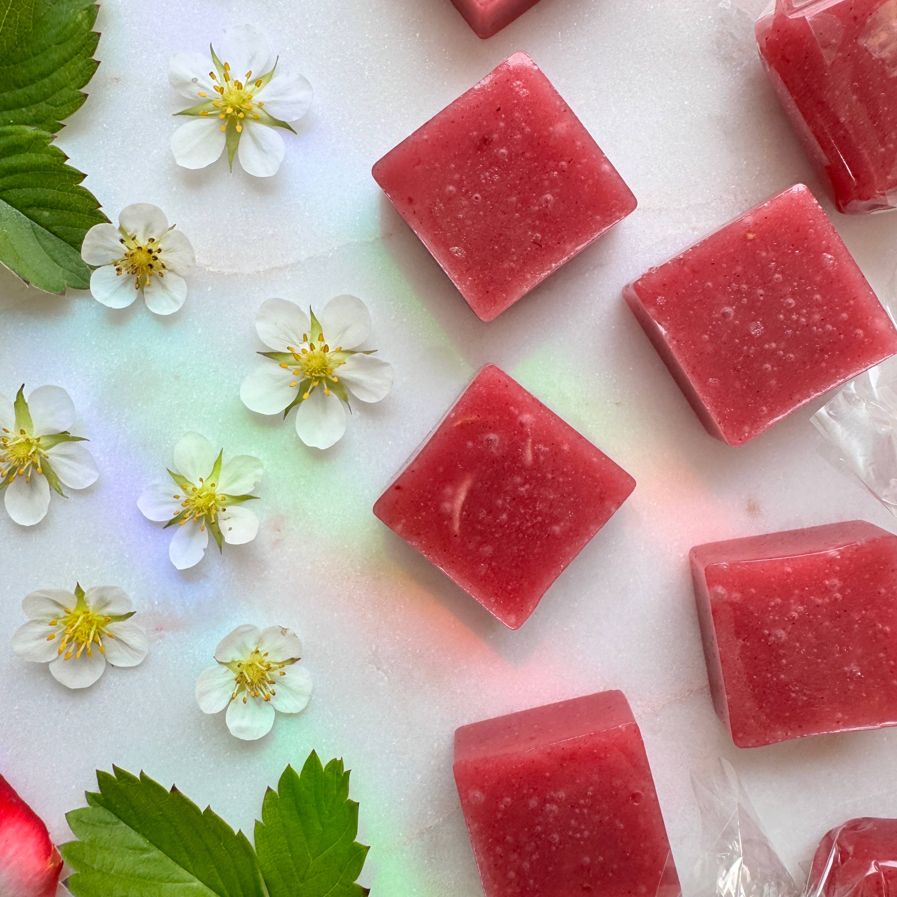 Strawberry Hibiscus Rose Fruit Chews - Loose Candies