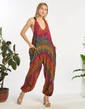 Rayon Tie Dye Jumpsuit Overalls (KT-1591)
