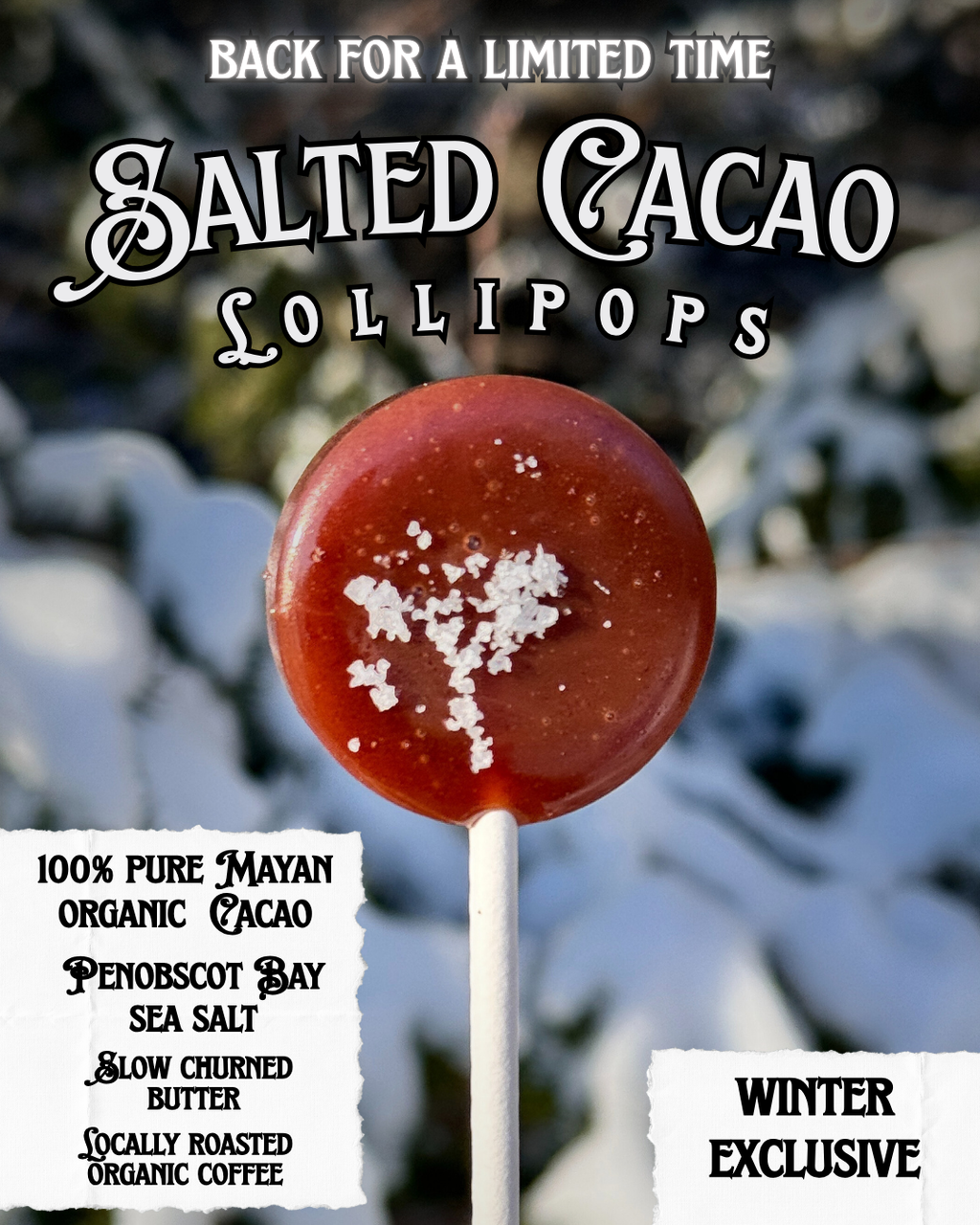 Virgo Moon Lollipops - Salted Cacao - Saturn