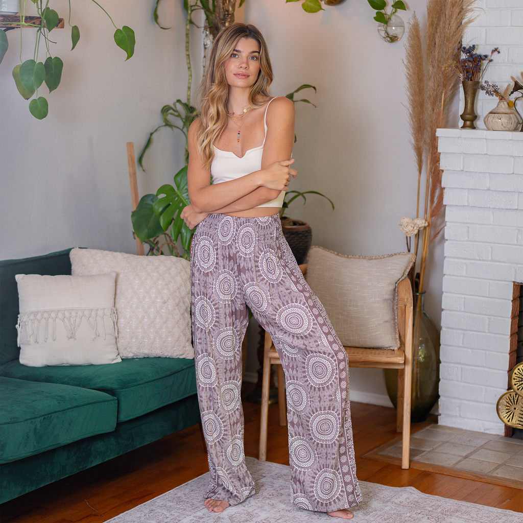 Nosara Rayon Wide Leg Pants