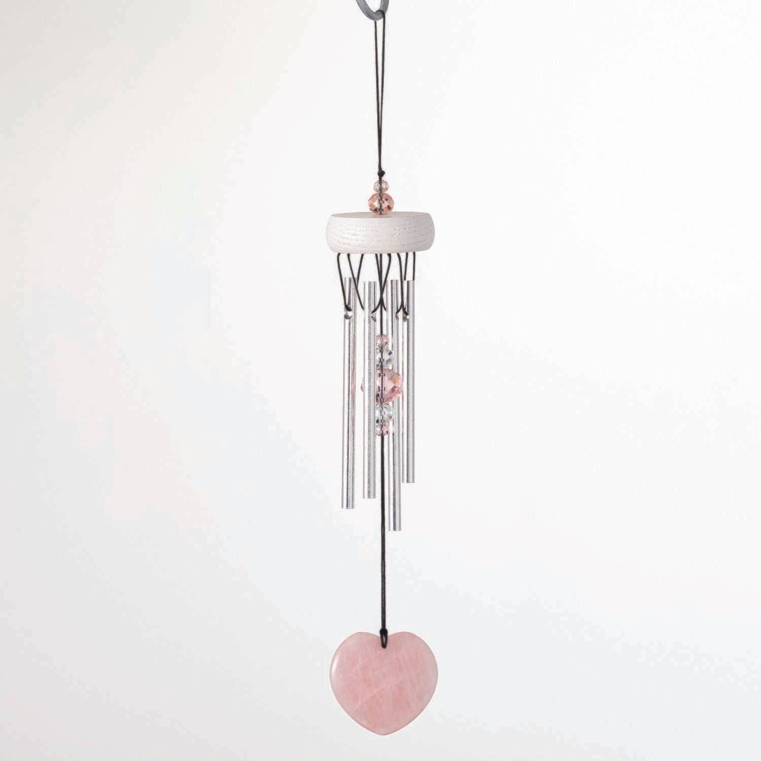 Windchimes: Rose Quartz Heart Chime™