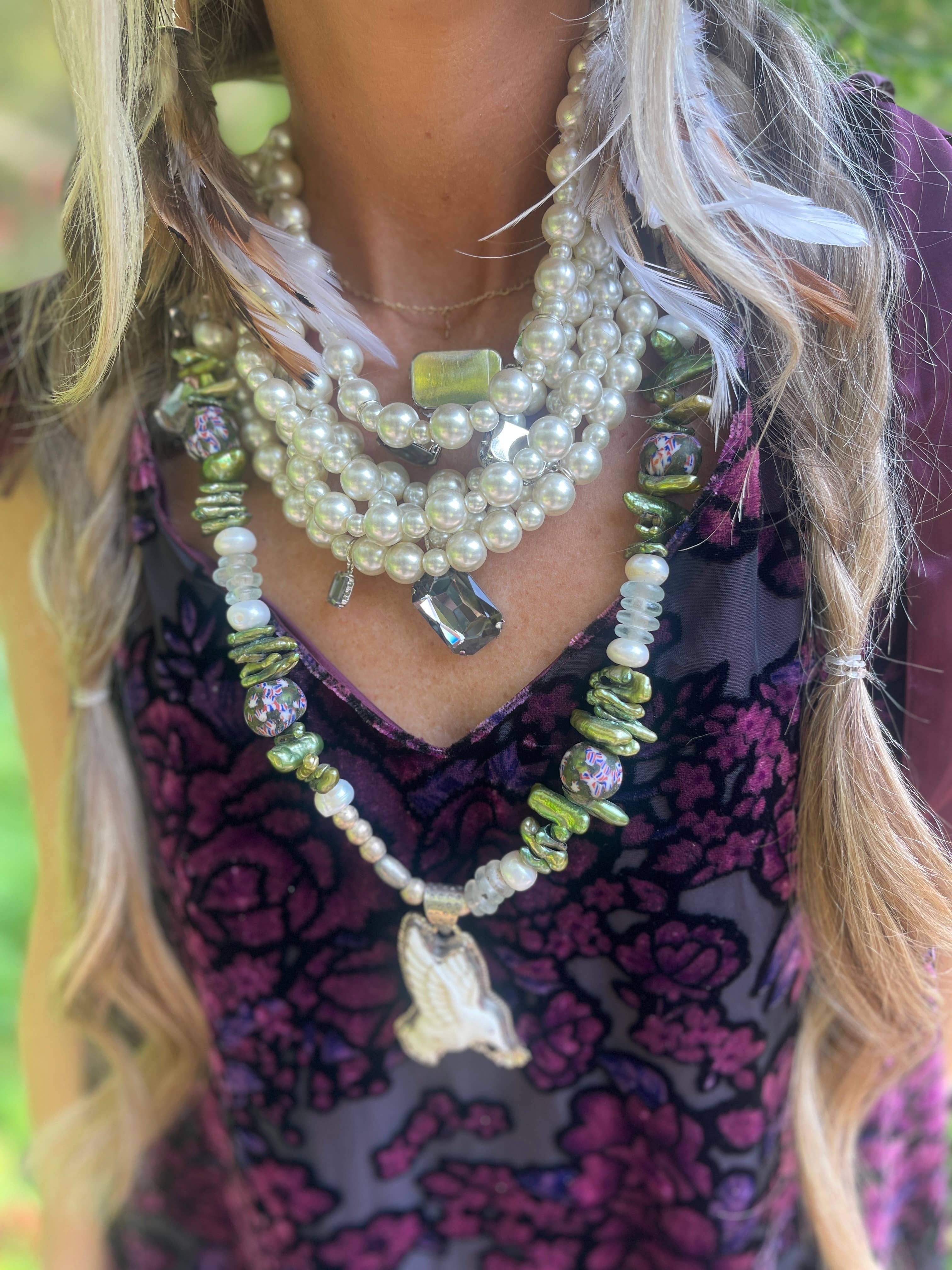 Handmade Velvet High Low Dress- Magenta/Purple