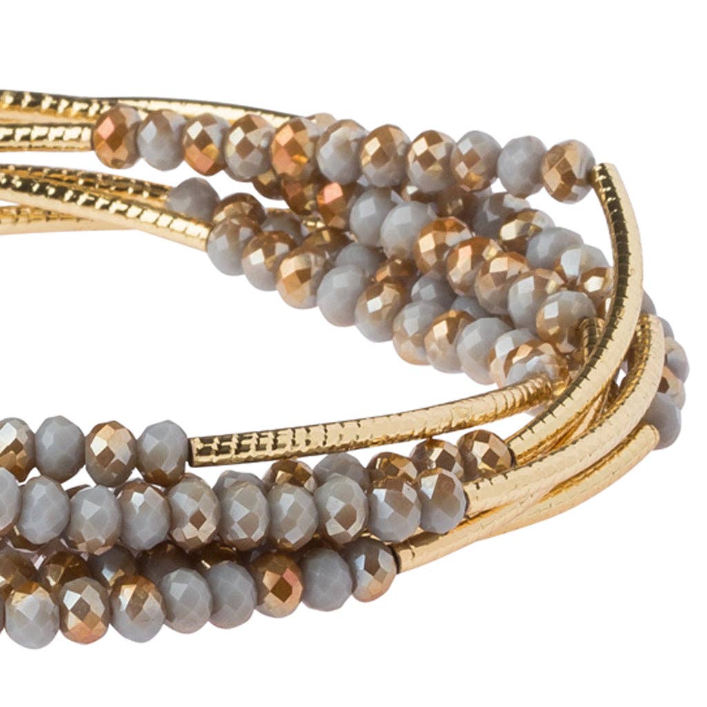 Scout Wrap: Silver Lining/Gold (Bracelet or Necklace)
