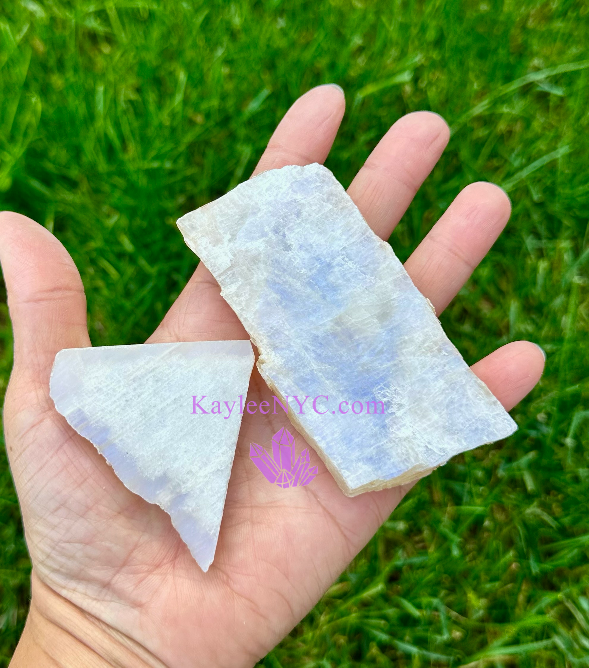 Rainbow Moonstone Slab Crystal