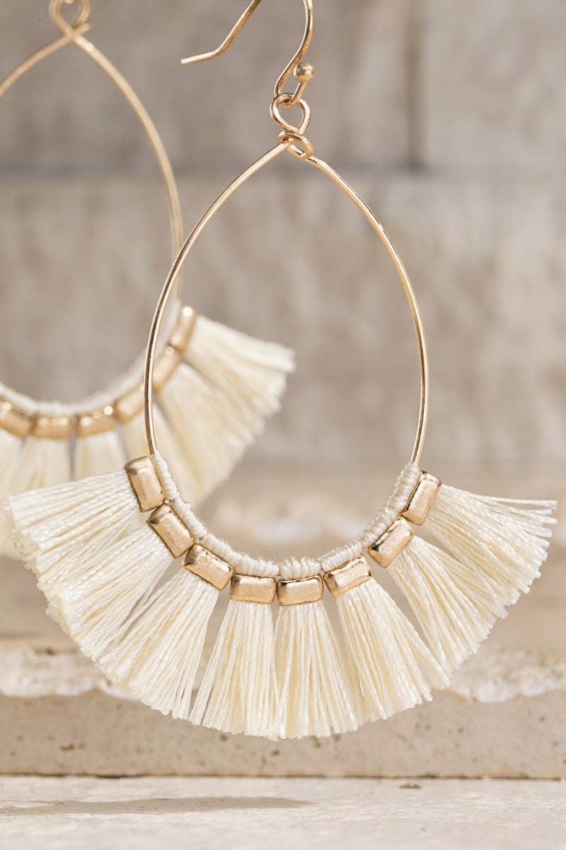 Boho Tassel Lightweight Teardrop Earrings
