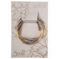 Scout Wrap: Silver Lining/Gold (Bracelet or Necklace)