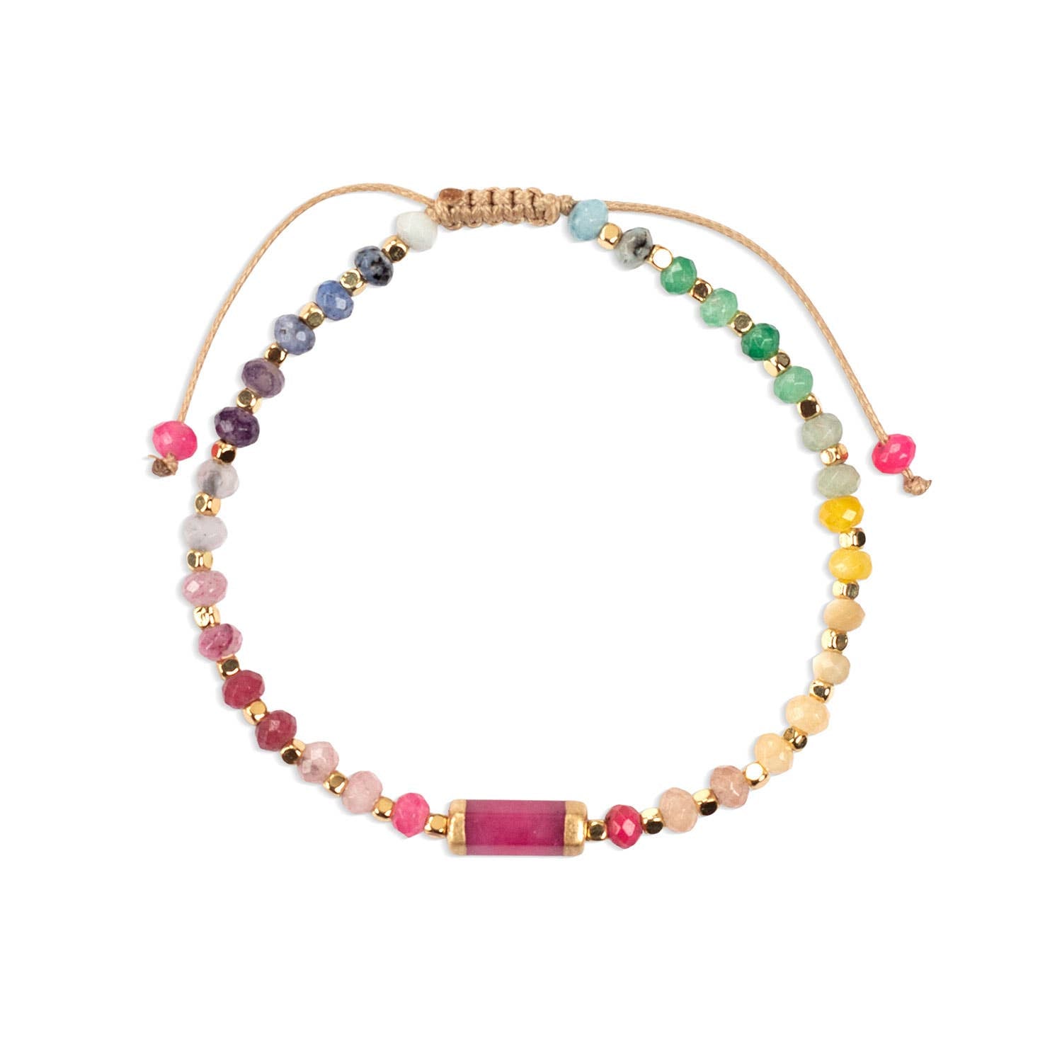 Chakra Glow Bracelet: Vitality/Root/Gold