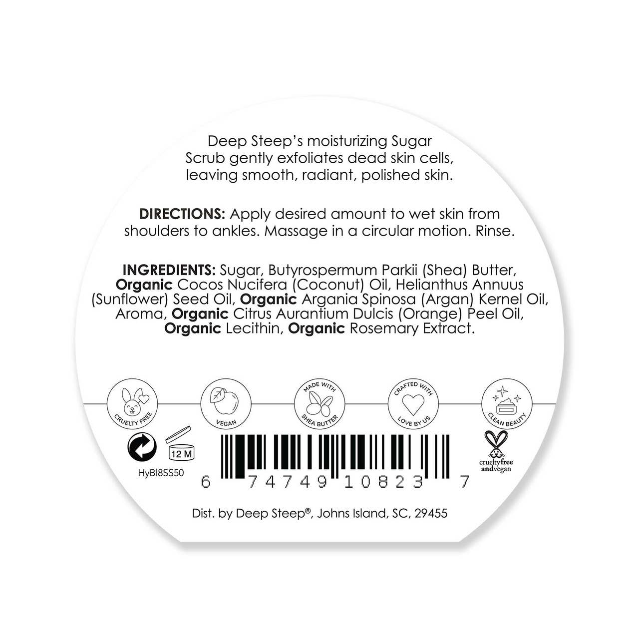 Honey Blossom Exfoliating and Smoothing Sugar Scrub 8oz