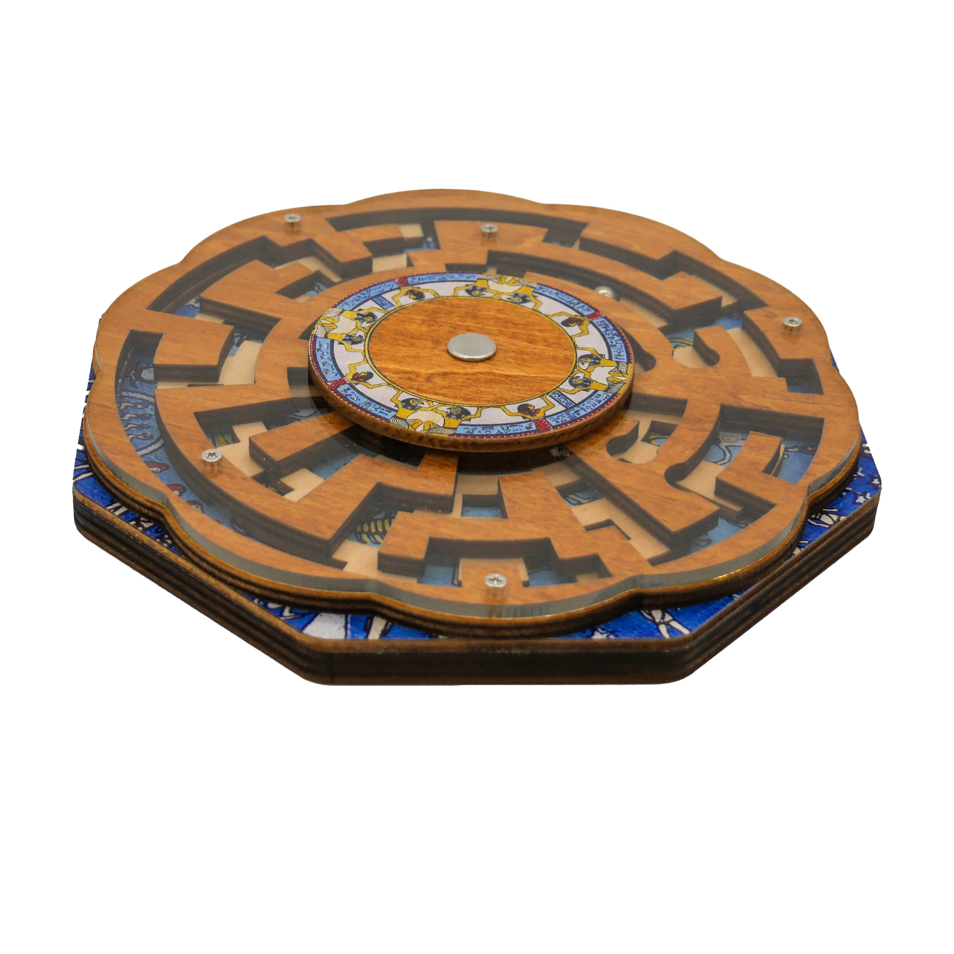True Genius Dendera Shifting Maze Wooden Puzzle