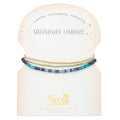 Ombre Stone Wrap: Midnight/Gold (Bracelet, Anklet, or Necklace!)