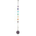 Amethyst Sephoroton Pendulum with Chakra Beads