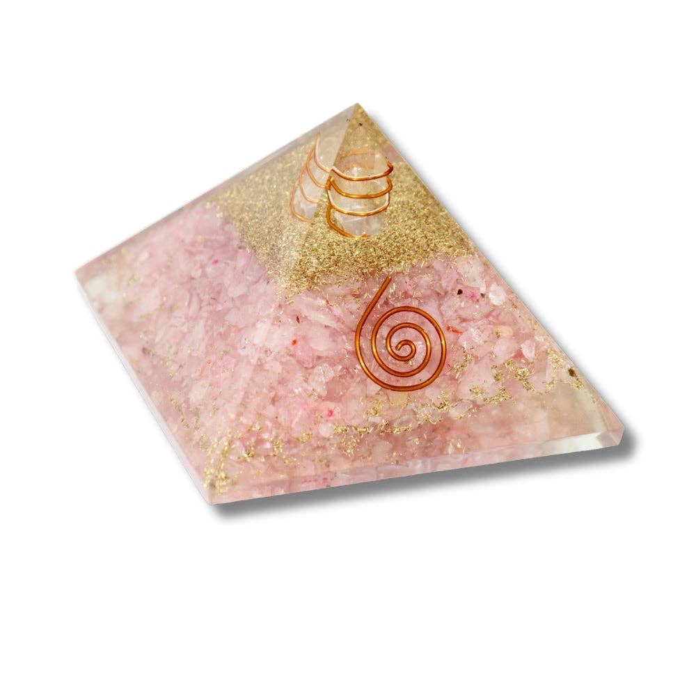Rose Quartz Orgonite Pyramid