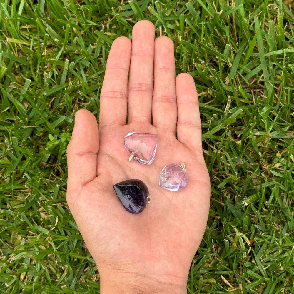 Heart Pendant - Amethyst