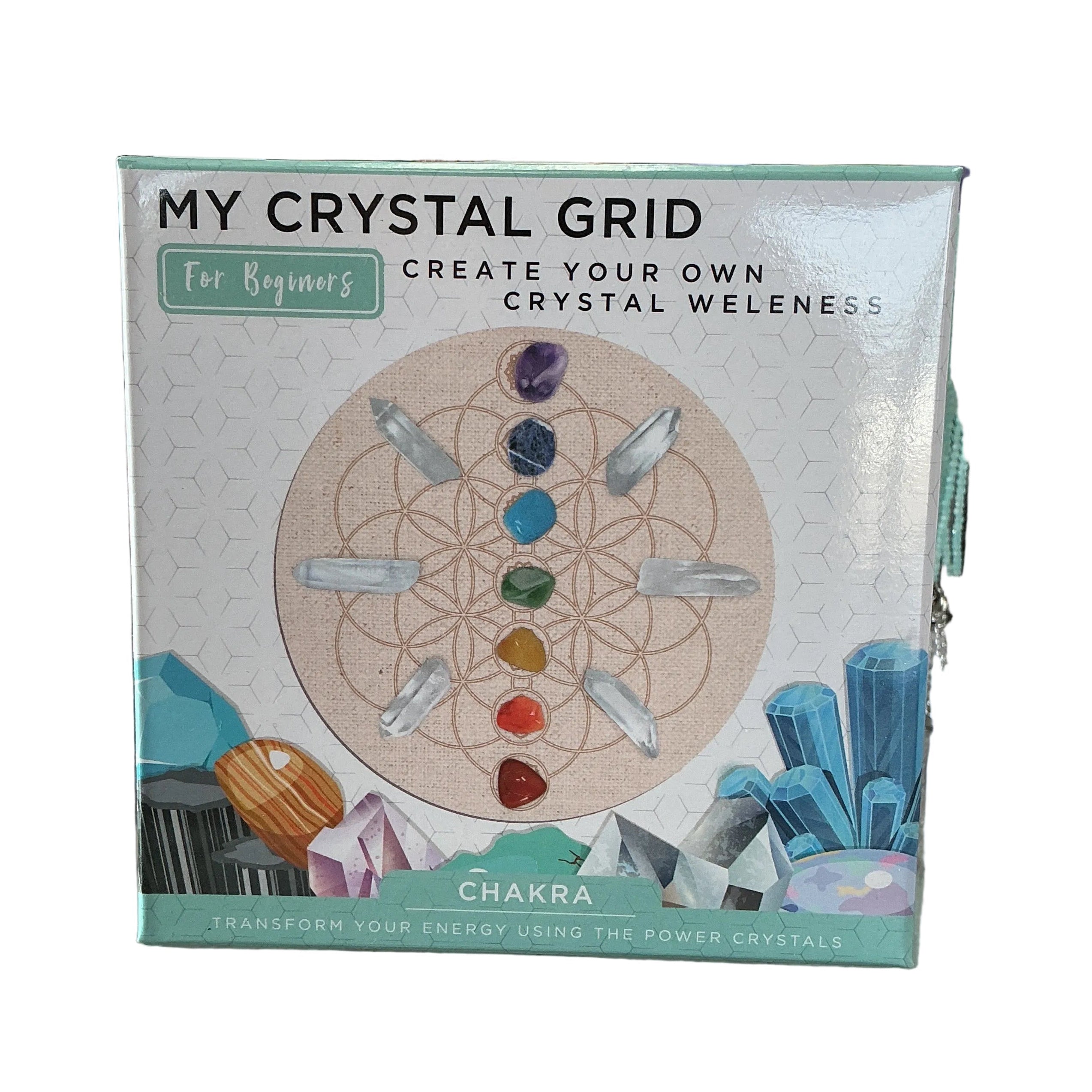 My Crystal Grid Kit- Chakra w/ Crystals