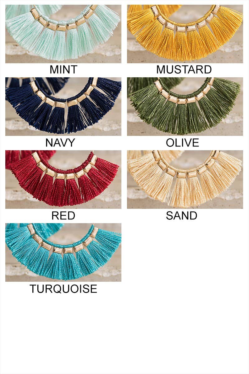 Boho Tassel Lightweight Teardrop Earrings