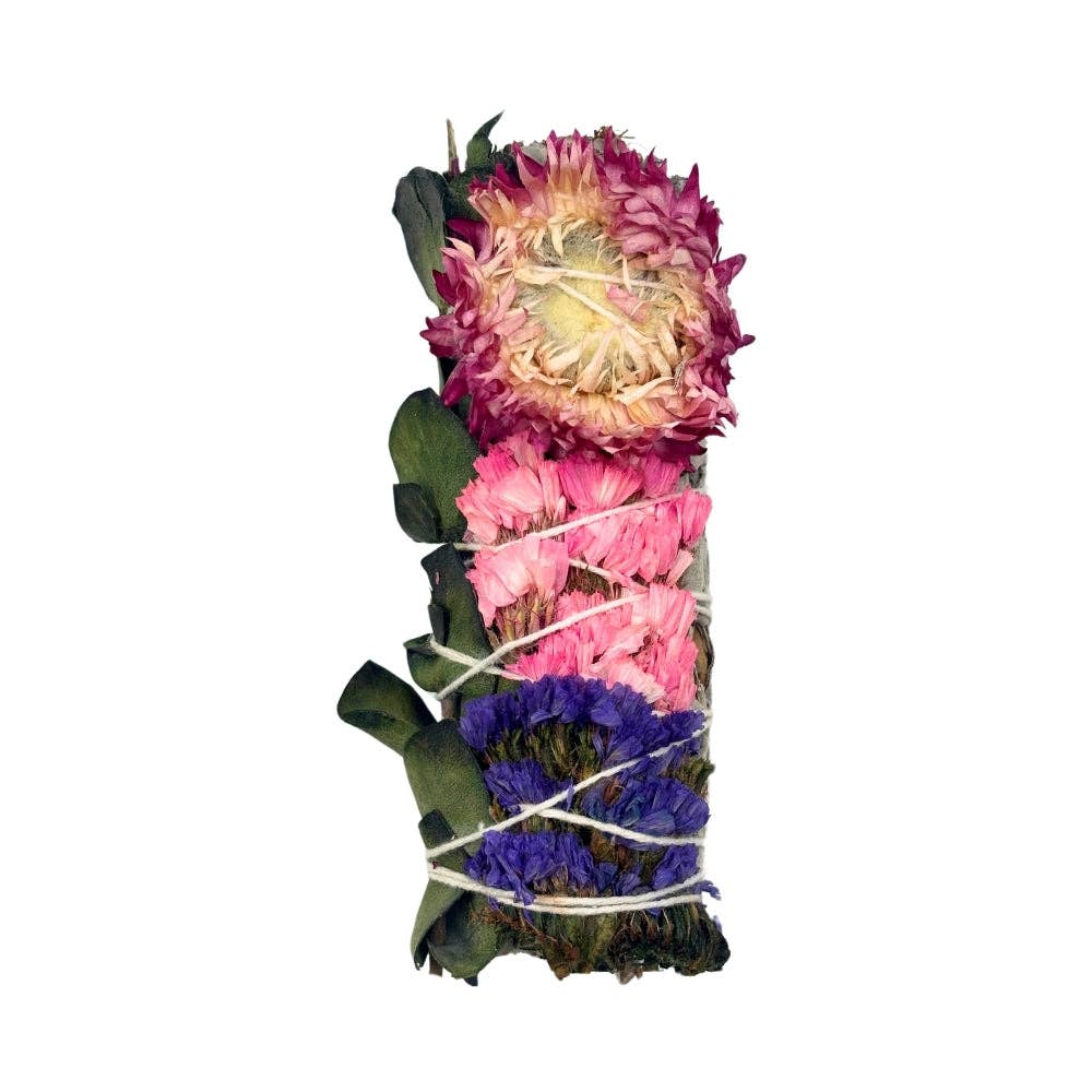 Sage Bundle - Purple Sinvata & Pink Strawflower
