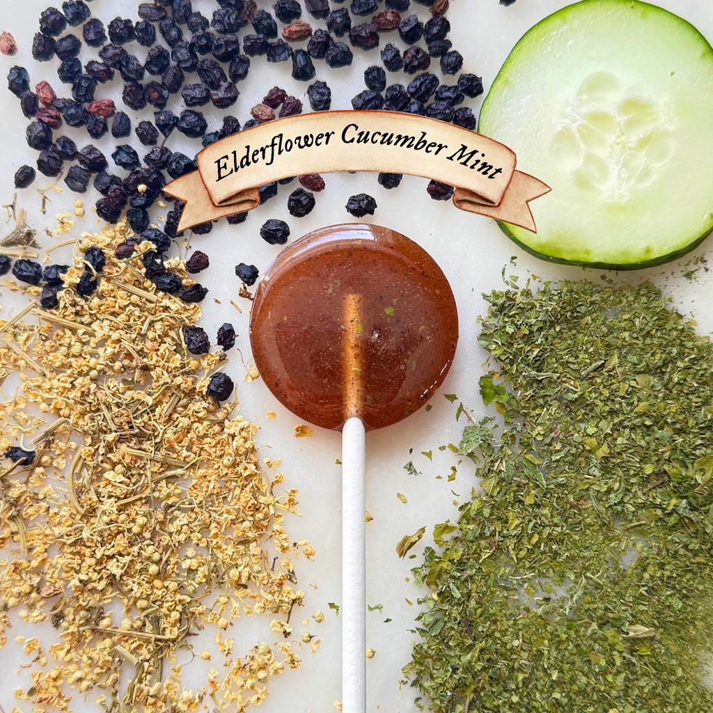 Virgo Moon Lollipops - Elderflower Cucumber Mint