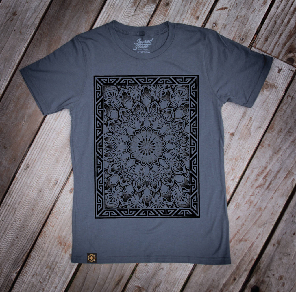 Abstraction Hemp Sacred Geometry Tattoo Dot Work Tee USA