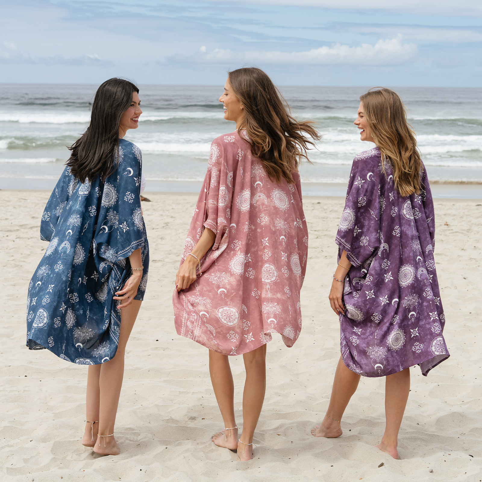 Lotus & Luna: Celestial Moon Rose Yoga Kimono
