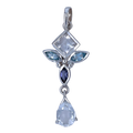 Angelic Blue Topaz & Quartz Bliss Pendant