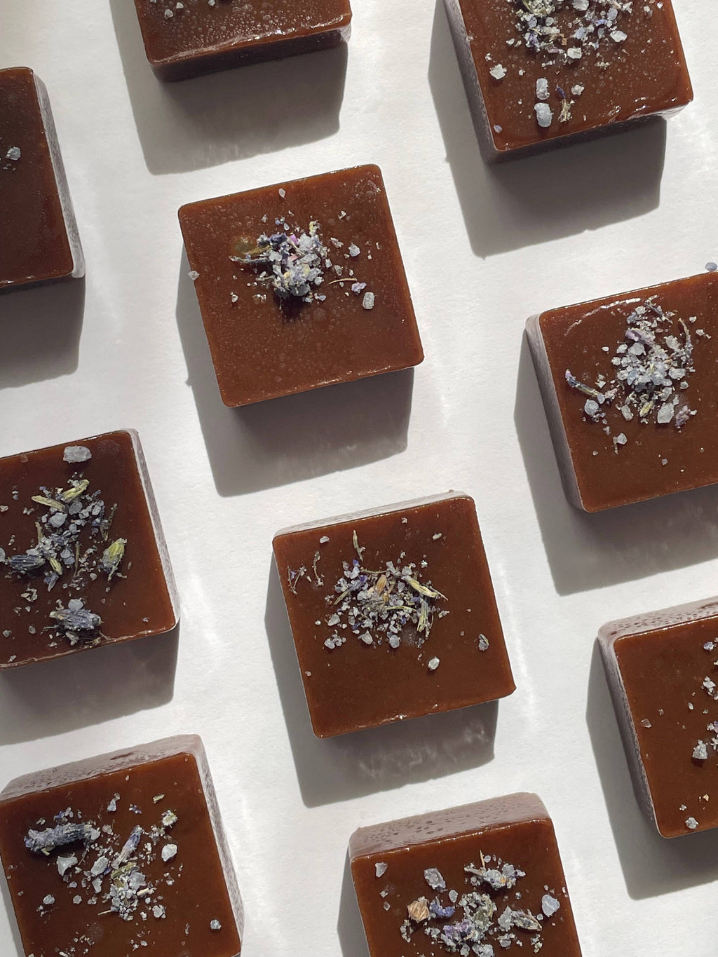 Lavender Honey Caramels with Hand-Harvested Flowers