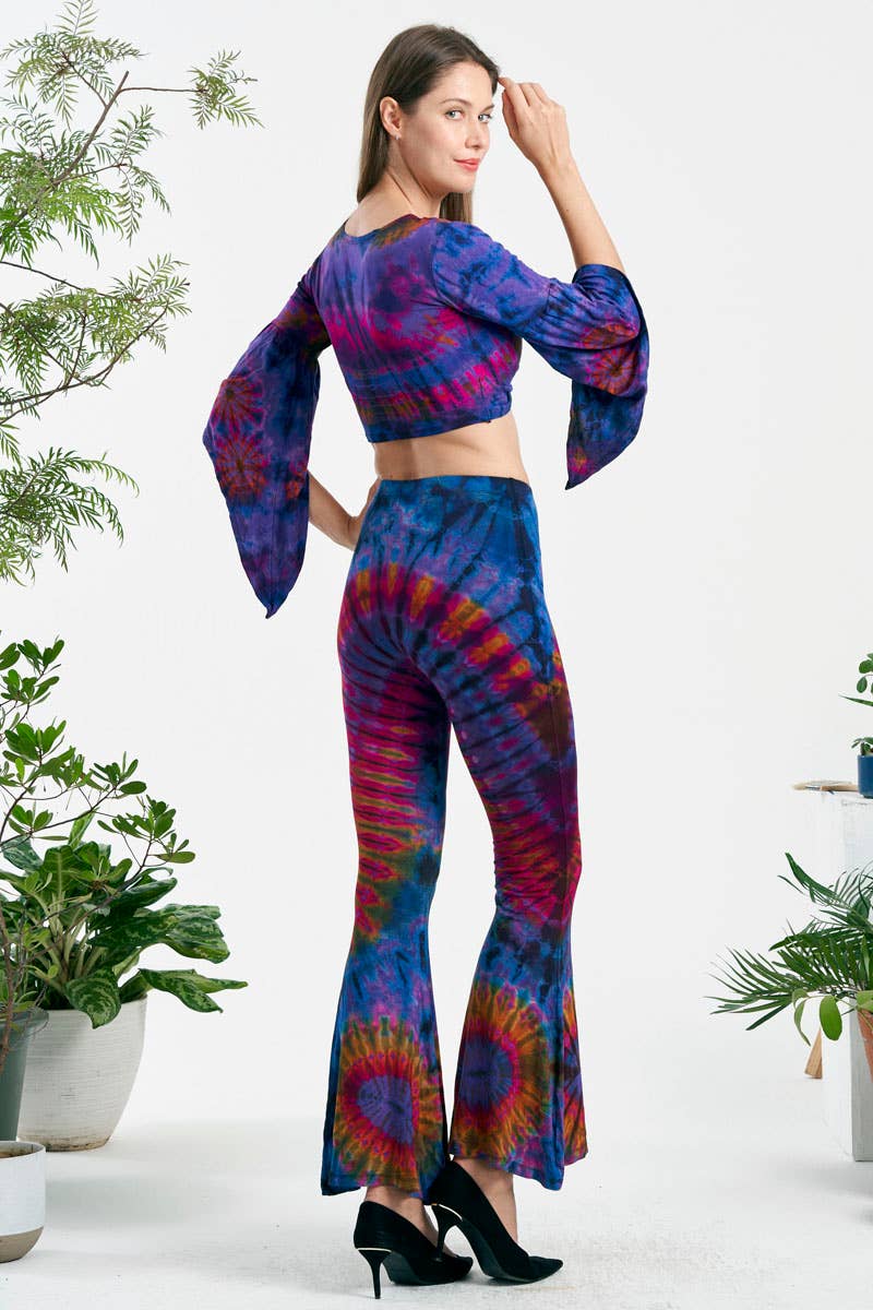 Tie-Dye Flare Pants (TH-1756)