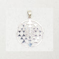 Sterling Silver Pendant - Sri Yantra