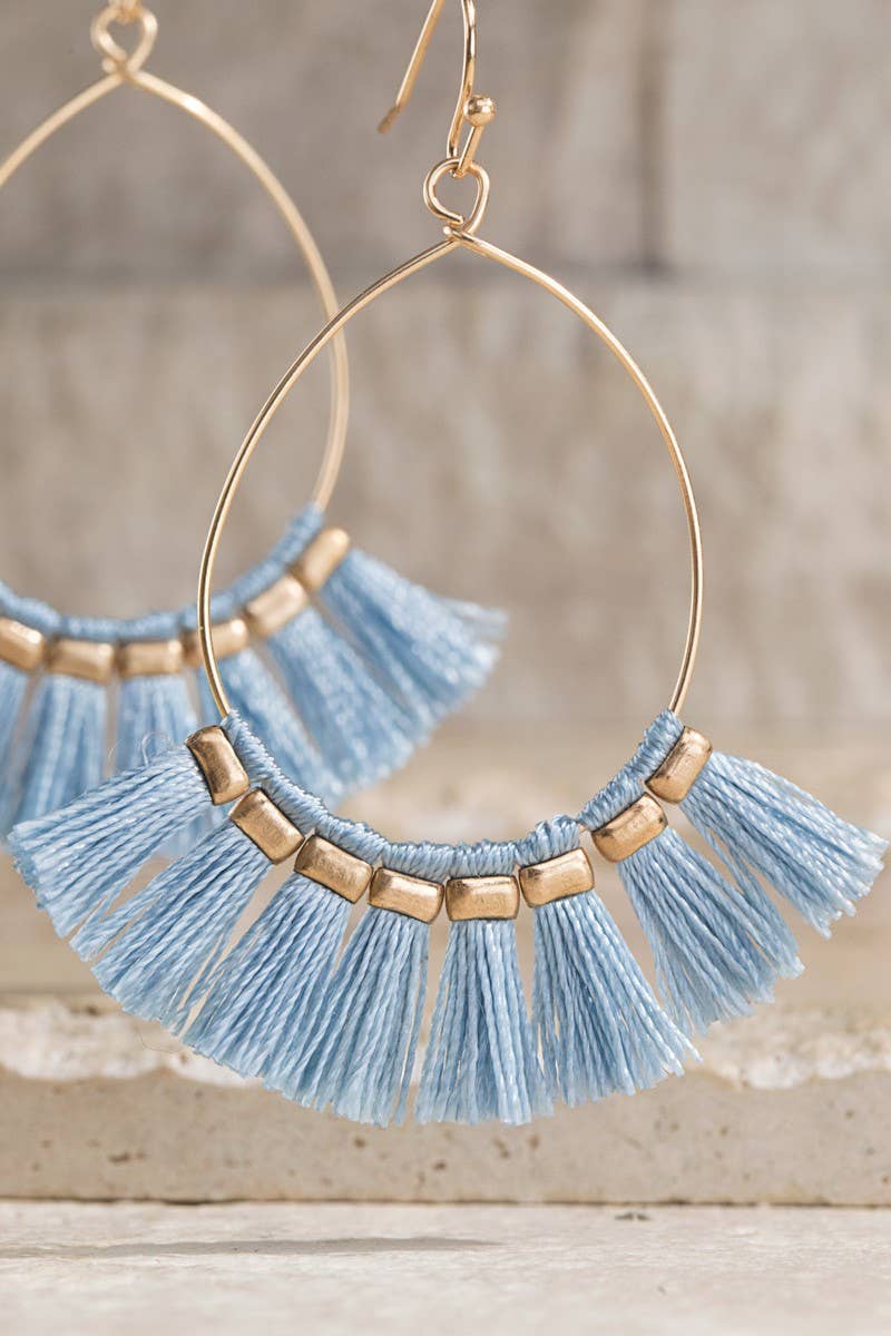 Boho Tassel Lightweight Teardrop Earrings