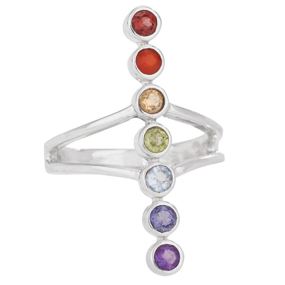 Divine Alignment Ring Sterling Silver Chakra