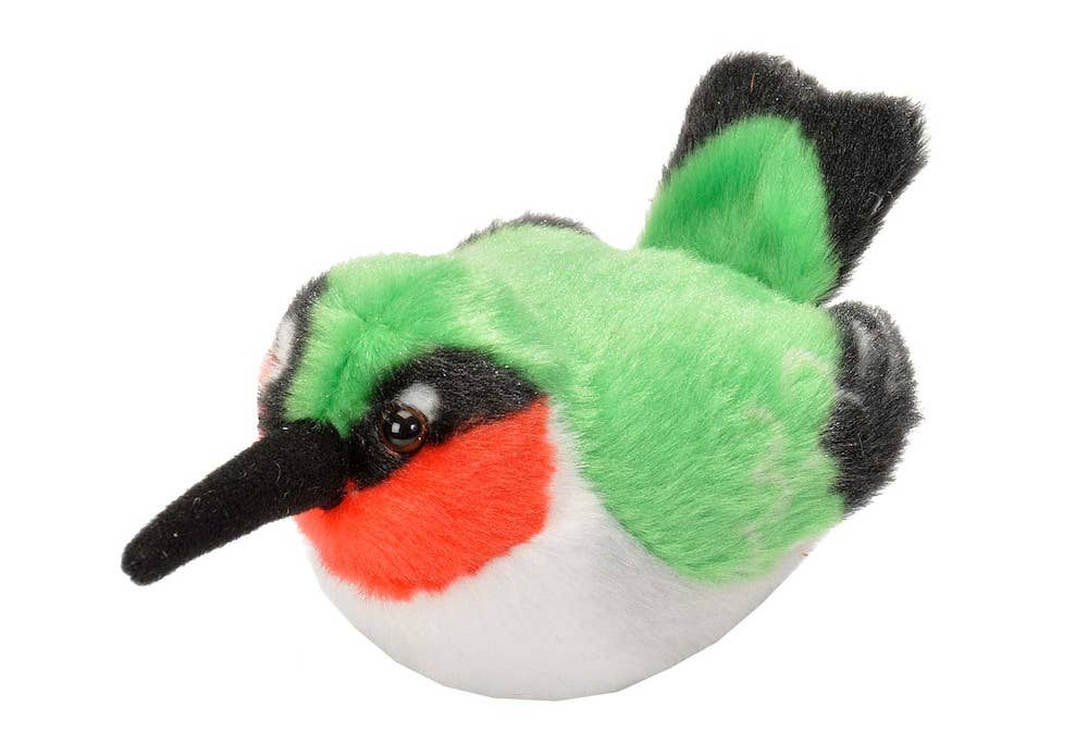 Stuffed Animal Ruby Throat Hummingbird 5.5"