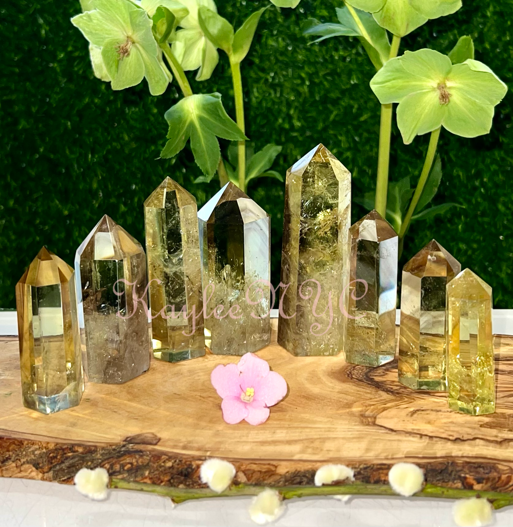Citrine Obelisk Tower Point Crystal Energy Healing