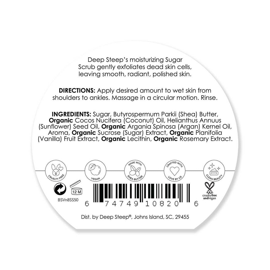 Brown Sugar Vanilla Exfoliating & Smoothing Sugar Scrub 8oz